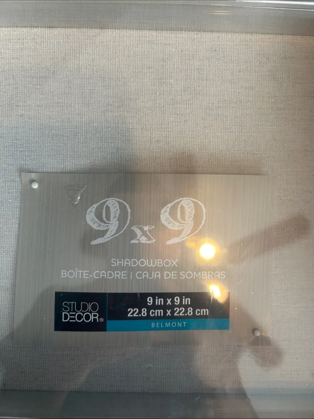 Studio Decor Silver Square Shadowbox Frames